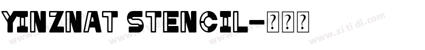 Yinznat Stencil字体转换